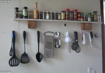 mDesign Steel Spice Rack Organizer